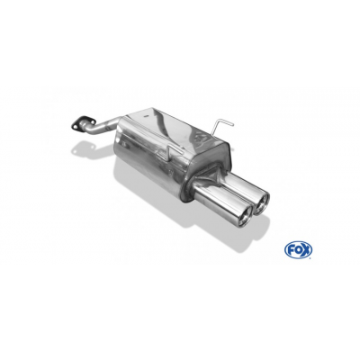 Escape FOX Honda Civic VII - 5-puertas escape final - 2x80 13