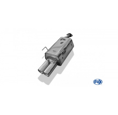 Escape FOX Honda Civic VII - 5-puertas escape final - 2x80 13