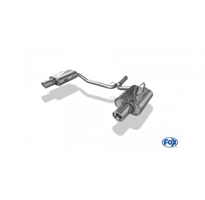 Escape FOX Honda Accord VII CL7 escape final salida duplex - 1x100 17 duplex