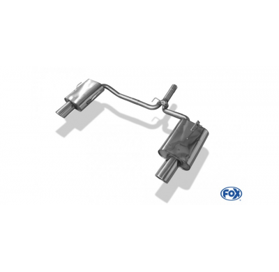 Escape FOX Honda Accord VII CL7 escape final salida duplex - 1x100 17 duplex