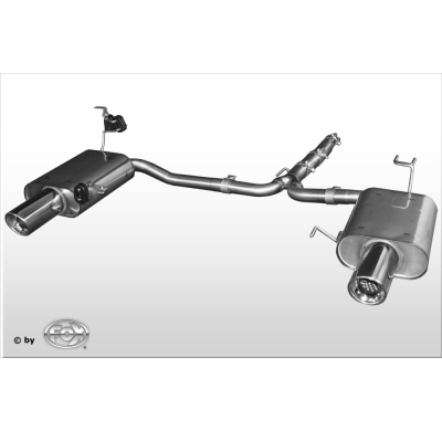 Escape FOX Honda Accord IX CU1 - sedan & Tourer escape final duplex - 1x100 17 duplex