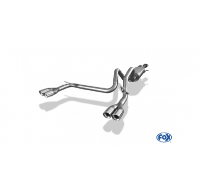 Escape FOX Hummer H2 half system from catalizador salida duplex- 2x90 17 duplex