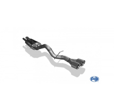 Escape FOX Hummer H2 half system desde el catalizador - 2x100 25