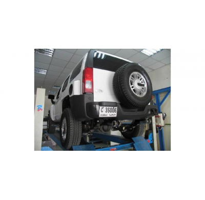 Escape FOX Hummer H3 escape final cross salida duplex - 2x100 25 duplex