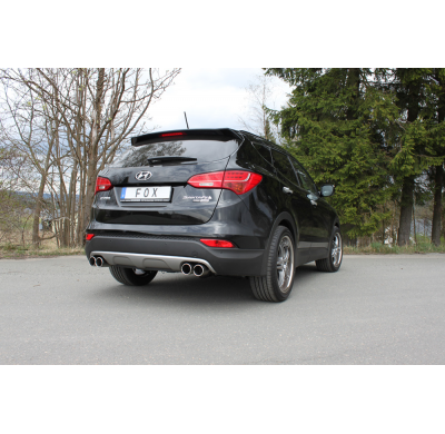 Escape FOX Hyundai Santa Fé 4x4 - DM Tail pipes duplex - 2x90 12 duplex