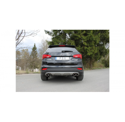 Escape FOX Hyundai Santa Fé 4x4 - DM Tail pipes duplex - 2x90 12 duplex