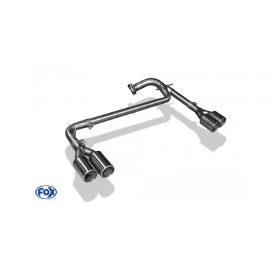 Escape FOX Hyundai Santa Fé 4x4 - DM Tail pipes duplex - 2x90 12 duplex