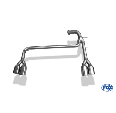 Escape FOX Hyundai Santa Fé 4x4 - DM Tail pipes duplex - 2x88x79 71 duplex