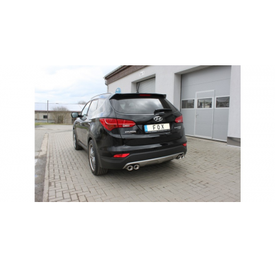 Escape FOX Hyundai Santa Fé 4x4 - DM Tail pipes duplex - 2x88x79 71 duplex
