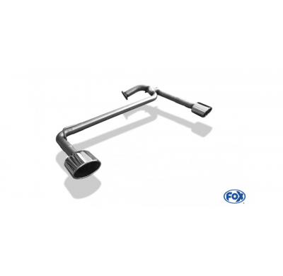 Escape FOX Hyundai Santa Fé 4x4 - DM Tail pipes duplex - 140x90 44 duplex