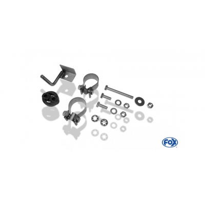 Escape FOX Hyundai Santa Fé 4x4 - DM Tail pipes duplex - 2x88x79 71 duplex