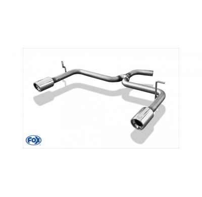 Escape FOX Hyundai i30 final pipe system duplex fitted on the serial escape final - 1x90 17 duplex