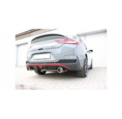 FOX Escape trasero salida cruzada derecha / izquierda - 1x114 tipo 12 Hyundai i30N Performance Fastback Año: 2,0l 202kW