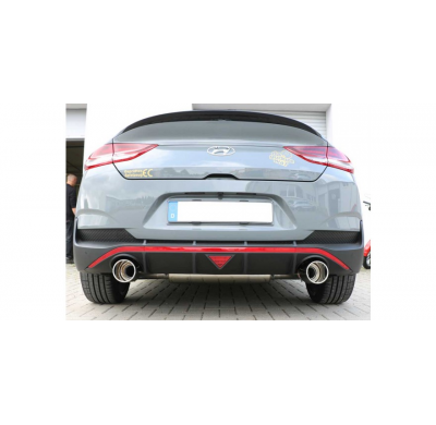 FOX Escape trasero salida cruzada derecha / izquierda - 1x114 tipo 12 Hyundai i30N Performance Fastback Año: 2,0l 202kW