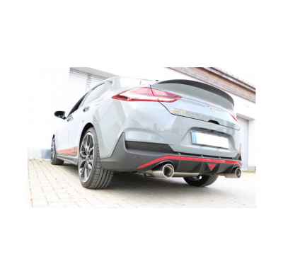 FOX Escape trasero salida cruzada derecha / izquierda - 1x114 tipo 12 Hyundai i30N Performance Fastback Año: 2,0l 202kW