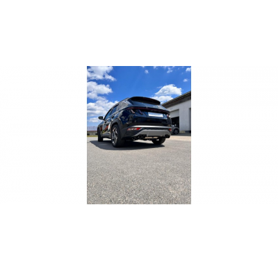 Hyundai Tucson NX4 - 4x2 y 4x4 Escape deportivo derecho/izquierdo - 4x90 tipo 14 con tapa negra 4x100mm