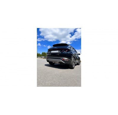 Hyundai Tucson NX4 - 4x2 y 4x4 Escape deportivo derecho/izquierdo - 4x90 tipo 14 con tapa negra 4x100mm