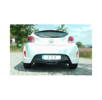 Escape FOX Hyundai Veloster escape final duplex - tail pipe invissible