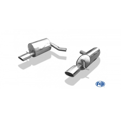 Escape FOX Jaguar S- R escape final duplex Ø63,5mm - 115x85 32 duplex