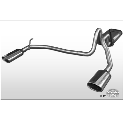 Escape FOX Jeep Cherokee/ Liberty KJ escape final doble entrada salida duplex - 115x85 33 duplex