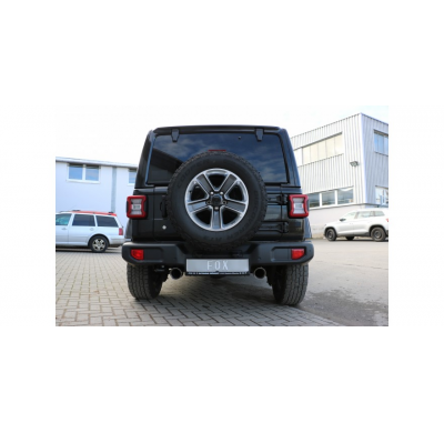 Jeep Wrangler IV - Escape trasero FOX JL salida cruzada derecha / izquierda - 1x100 tipo 25 derecha / izquierda