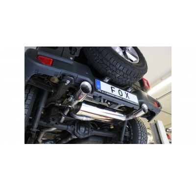 Jeep Wrangler IV - Escape trasero FOX JL salida cruzada derecha / izquierda - 1x100 tipo 25 derecha / izquierda