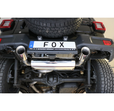 Jeep Wrangler IV - Escape trasero FOX JL salida cruzada derecha / izquierda - 1x100 tipo 25 derecha / izquierda