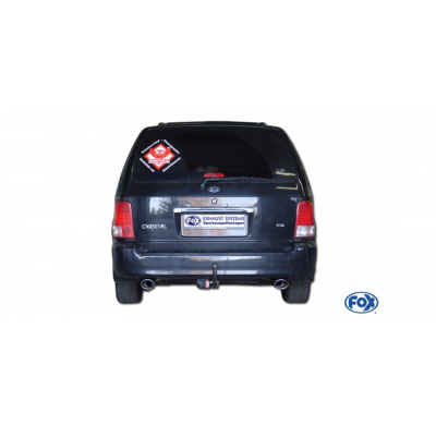 Escape FOX Kia Carnival II tail pipes right left duplex - 115x85 33 duplex