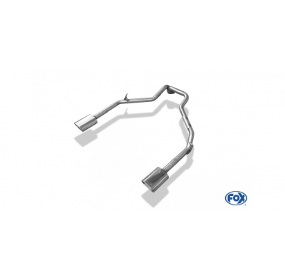 Escape FOX Kia Sorento JC reestyling tail pipes right left salida duplex - 135x80 53 duplex