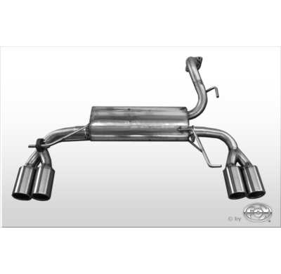 Escape FOX Kia Cerato Schrägheck escape final salida duplex - 2x80 12 duplex