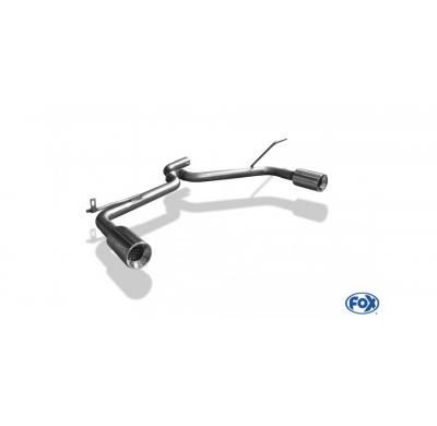 Escape FOX Kia Cee`d tail pipes right left duplex - 1x90 13 duplex