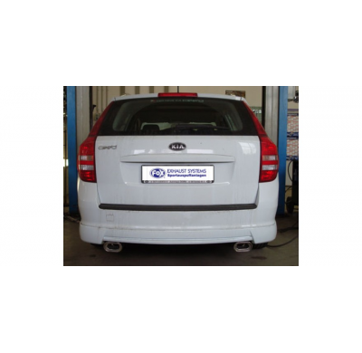 Escape FOX Kia Cee`d station wagon/ Caravan tail pipes right left duplex fitted on the serial escape final - 135x80 53 duplex