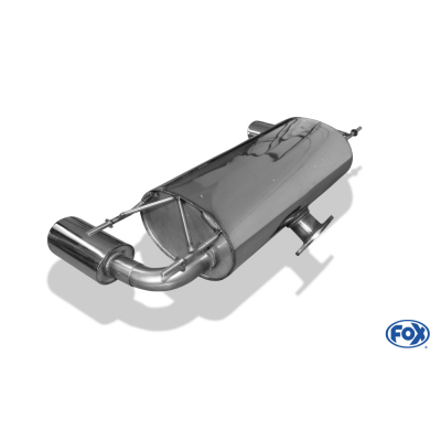 Escape FOX Mazda MX5 NC escape final salida duplex - 115x85 32 duplex - deep sporty sound with part-certification