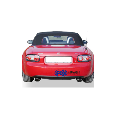 Escape FOX Mazda MX5 NC escape final salida duplex - 115x85 32 duplex - deep sporty sound with part-certification