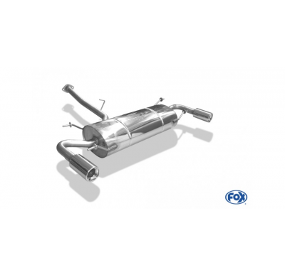 Escape FOX Mazda RX8 escape final cross salida duplex - 1x90 13 duplex