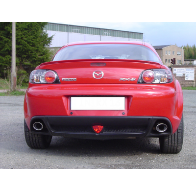 Escape FOX Mazda RX8 escape final cross salida duplex - 115x85 38 duplex