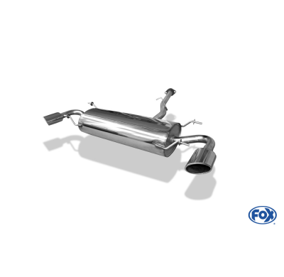 Escape FOX Mazda RX8 escape final cross salida duplex - 115x85 38 duplex