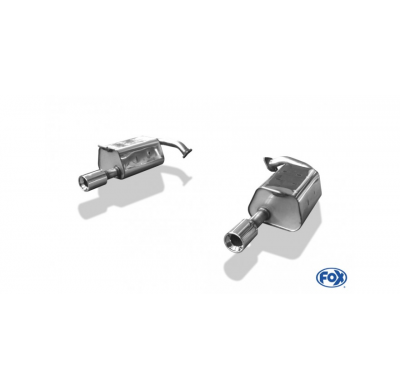 Escape FOX Mazda 6 reestyling escape final salida duplex 1 entrada - 1x90 13 duplex