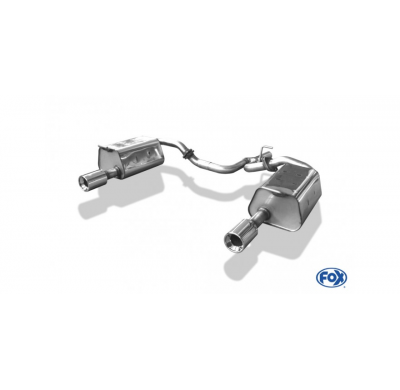 Escape FOX Mazda 6 - GG/GY NOT reestyling escape final salida duplex 1 entrada - 1x90 13 duplex