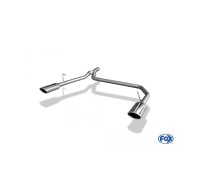 Escape FOX Mercedes A-Class W168 final pipe system fitted on the serial escape final - 115x85 32 duplex