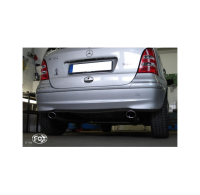 Escape FOX Mercedes A-Class W168 final pipe system fitted on the serial escape final - 115x85 32 duplex