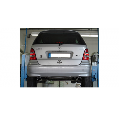 Escape FOX Mercedes A-Class W168 final pipe system fitted on the serial escape final - 115x85 32 duplex
