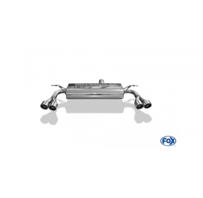 Escape FOX Mercedes A-Class 176  4-matic - paragolpes Brabus escape final duplex - 2x76 type 16 duplex