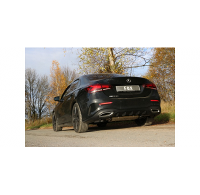 Mercedes Clase A 177 - Escape trasero FOX rígido del eje trasero con salida cruzada derecha / izquierda - Salida en los tubos de