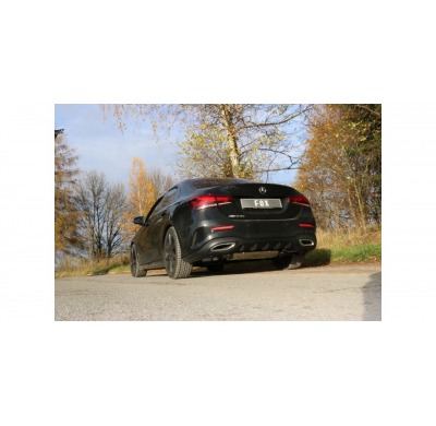 Mercedes Clase A 177 - Escape trasero FOX rígido del eje trasero con salida cruzada derecha / izquierda - Salida en los tubos de