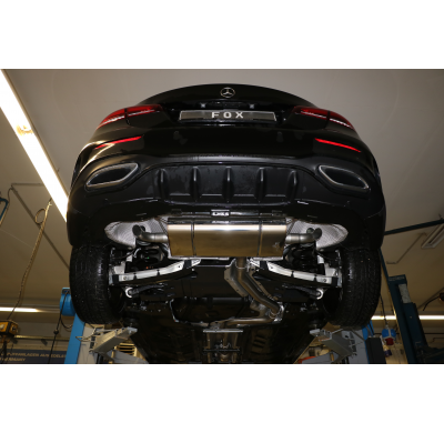 Mercedes Clase A 177 - Escape trasero FOX con suspensión de ruedas individual salida cruzada derecha / izquierda - Salida en los