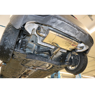 Mercedes Clase A 177 - Escape trasero FOX rígido del eje trasero con salida cruzada derecha / izquierda - Salida en los tubos de