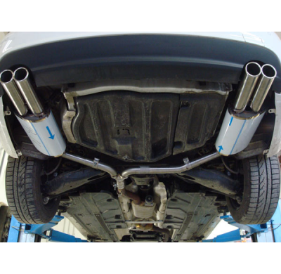 Escape FOX Mercedes C-Class 4 cylinders - W204/S204 AMG-Paket escape final duplex with y-connection - 2x70 16 duplex