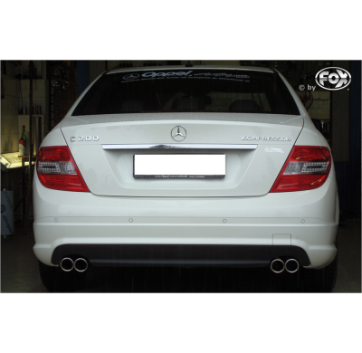 Escape FOX Mercedes C-Class 4 cylinders - W204/S204 AMG-Paket escape final duplex with y-connection - 2x70 16 duplex