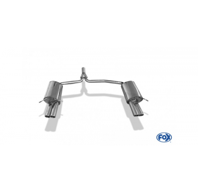 Escape FOX Mercedes C-Class 4 cylinders - W204/S204 AMG-Paket escape final duplex with y-connection - 2x70 16 duplex